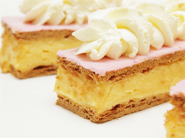 Tompouce pudding/Streep Slagroom